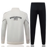 26-27 Man City Beige Kids Jacket Tracksuit #E26059(童装)