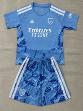 26-27 ARS Lake blue Goalkeeper Kids Soccer Jersey