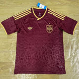 26-27 Spain Brown Red Fans Soccer Jersey