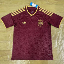26-27 Spain Brown Red Fans Soccer Jersey