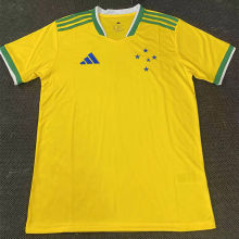 26-27 Cruzeiro Yellow Special Edition Fans Soccer Jersey