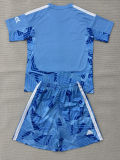 26-27 ARS Lake blue Goalkeeper Kids Soccer Jersey