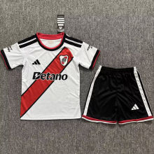 26-27 River Plate Home Kids Soccer Jersey