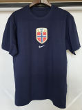 26-27 Norway Royal blue High Quality Casual T-Shirt