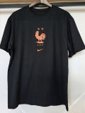 26-27 France Black High Quality Casual T-Shirt