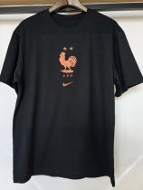 26-27 France Black High Quality Casual T-Shirt