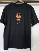 26-27 France Black High Quality Casual T-Shirt