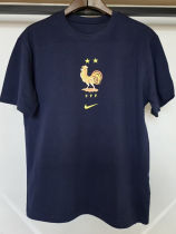 26-27 France Royal blue High Quality Casual T-Shirt #黄标