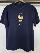 26-27 France Royal blue High Quality Casual T-Shirt #黄标