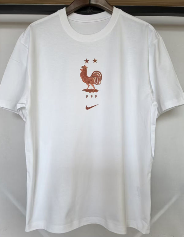26-27 France White High Quality Casual T-Shirt #黄标