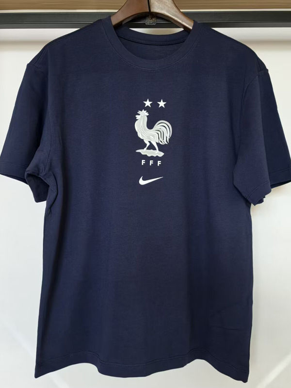 26-27 France Royal blue High Quality Casual T-Shirt #白标