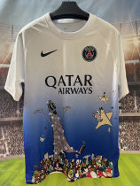 26-27 PSG White Blue Joint Edition Training shirts