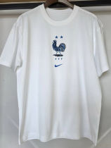 26-27 France White High Quality Casual T-Shirt #蓝标