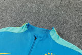 26-27 Brazil Lake blue Half Pull Tracksuit (半拉链)