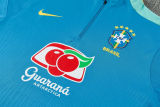26-27 Brazil Lake blue Half Pull Tracksuit (半拉链)