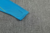 26-27 Brazil Lake blue Half Pull Tracksuit (半拉链)