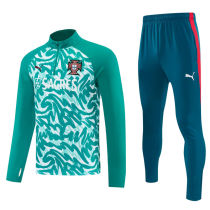 26-27 Portugal Green Half Pull Tracksuit (半拉链)