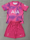26-27 TOT Pink Goalkeeper Kids Soccer Jersey