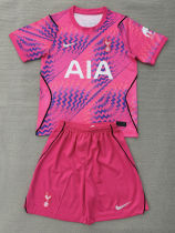 26-27 TOT Pink Goalkeeper Kids Soccer Jersey