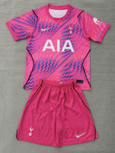 26-27 TOT Pink Goalkeeper Kids Soccer Jersey