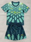 26-27 Man City Green Goalkeeper Kids Soccer Jersey