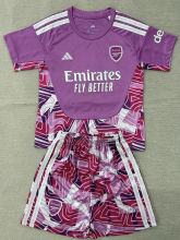 26-27 ARS Pink Purple Goalkeeper Kids Soccer Jersey