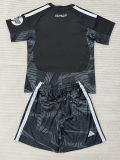 26-27 RMA Black Goalkeeper Kids Soccer Jersey