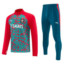 26-27 Portugal Red Half Pull Tracksuit (半拉链)