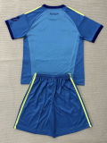 26-27 RMA Lake blue Goalkeeper Kids Soccer Jersey