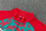 26-27 Portugal Red Half Pull Tracksuit (半拉链)