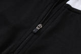 26-27 JUV Black Half Pull Tracksuit #B26064(半拉链)