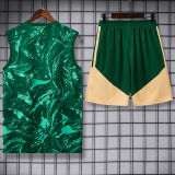 26-27 RMA Green Tank top and shorts suit
