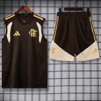 26-27 Flamengo Brown Tank top and shorts suit