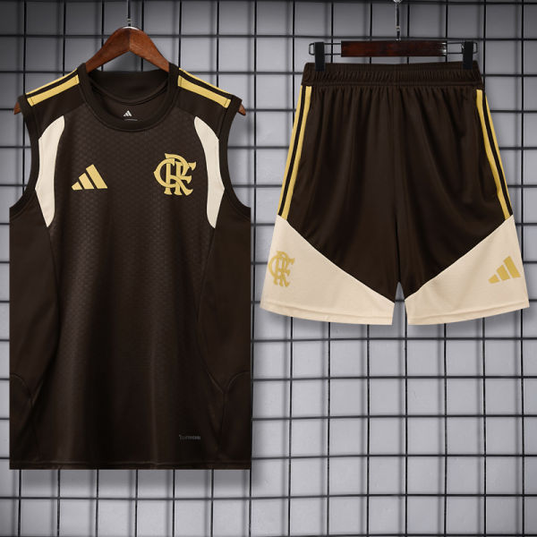 26-27 Flamengo Brown Tank top and shorts suit