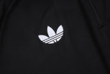 26-27 JUV Black Half Pull Tracksuit #B26064(半拉链)