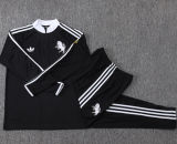 26-27 JUV Black Half Pull Tracksuit #B26064(半拉链)