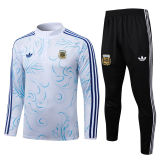 26-27 Argentina White Half Pull Tracksuit #B26063(半拉链)