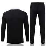 26-27 JUV Black Half Pull Tracksuit #B26064(半拉链)