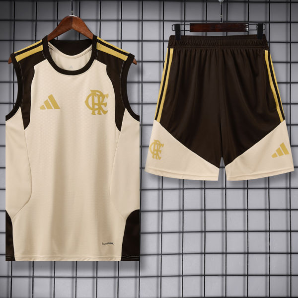 26-27 Flamengo Khaki Tank top and shorts suit