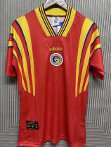 1996 Romania Red Retro Soccer Jersey