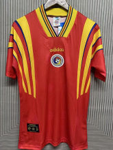 1996 Romania Red Retro Soccer Jersey