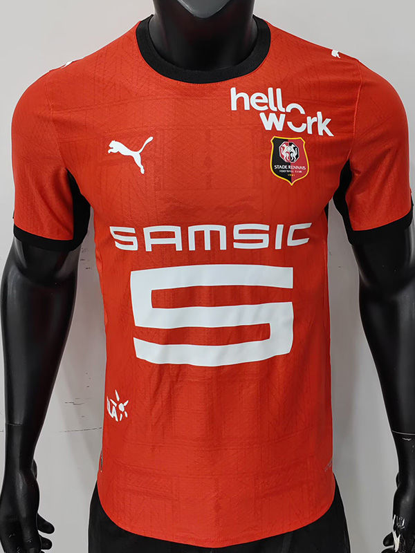 26-27 Stade Rennais Home Player Version Soccer Jersey