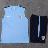 26-27 England Light blue Tank top and shorts suit #D26054