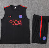 26-27 PSG Black Tank top and shorts suit #D26050