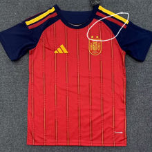 26-27 Spain Home 2 Stars Fans Soccer Jersey (带2颗星)