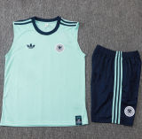 26-27 Germany Light green Tank top and shorts suit #D26045