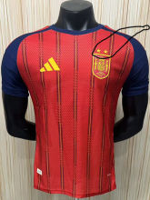 26-27 Spain Home 2 Stars Player Version Soccer Jersey (带2颗星)