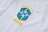 26-27 Brazil White Half Pull Tracksuit #B26078(半拉链)
