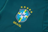 26-27 Brazil Dark green Half Pull Tracksuit #B26076(半拉链)