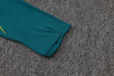 26-27 Brazil Dark green Half Pull Tracksuit #B26076(半拉链)